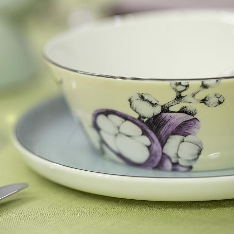 Жёлтая малая салатница с мангустином Экзо Exo Bowl Small Mangosteen Yellow