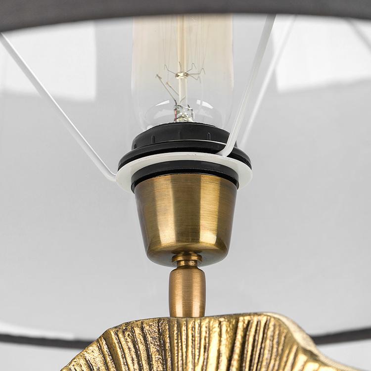 Настольная лампа с абажуром Цветок Гинкго Ginkgo Flower Table Lamp With Shade Grey