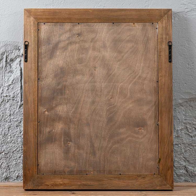 Картина-принт Карта Москвы, рама из высветленного дуба Classic Map Moscow, Weathered Oak