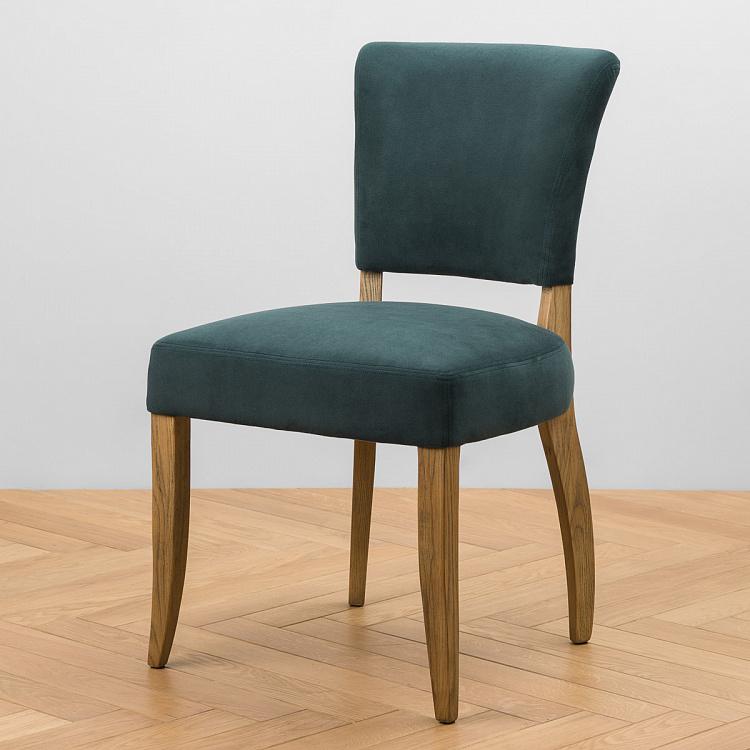 Стул Мами с заклёпками, светлые ножки Mami Dining Chair With Studs, Oak Brown