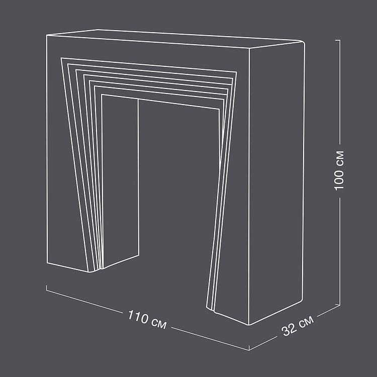Консольный стол в виде камина Астурия Asturias Fireplace Style Console