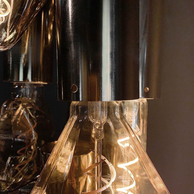 Подвесной светильник с янтарными плафонами Поппурри Lamp Amber Glass Poppuri