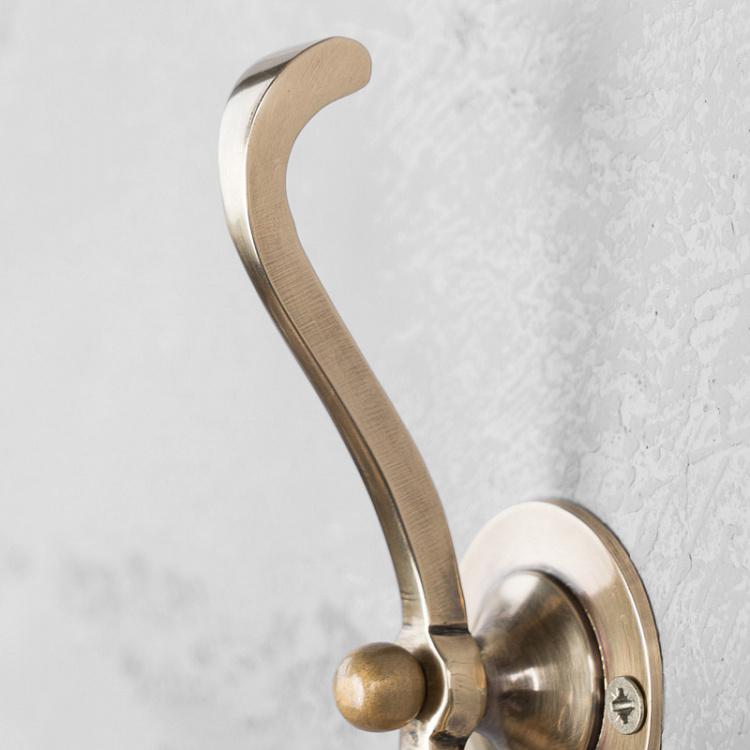 Трёхрожковый крючок цвета состаренного золота Doube Hook Antique Gold