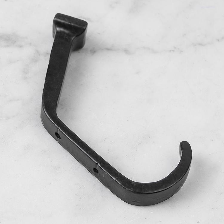Двухрожковый крючок Железнодорожный костыль Railroad Spike Hook Black