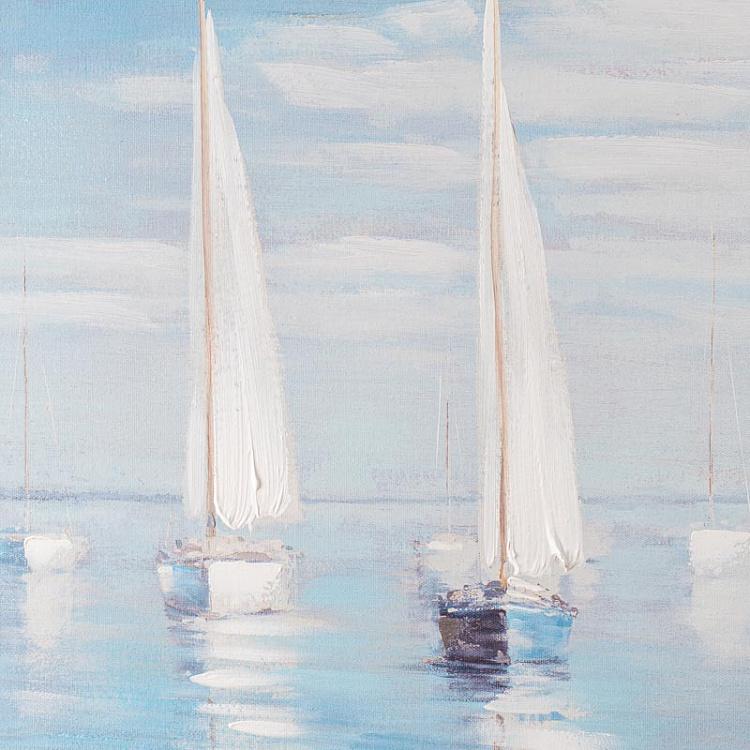 Картина акрилом на холсте  На море Canvas Acrylic Painting At Sea