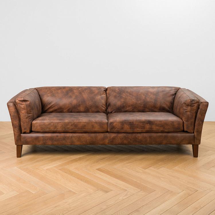 Трёхместный диван Верона, тёмные ножки Verona 3 Seater, Oak Dark Brown