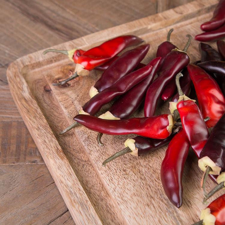 Набор из 29 искусственных красных мини-перцев чили Chili Pepper Assorti Burgundy Red Small