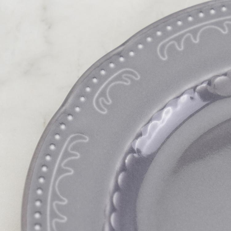 Туманно-серая тарелка для хлеба Старая Вена Vecchio Vienna Bread Plate London Smoke