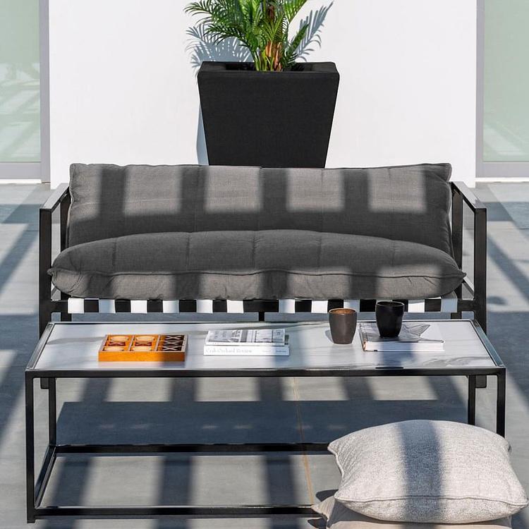 Кашпо Алюминиевый куб с тканью, L Square Planter Large