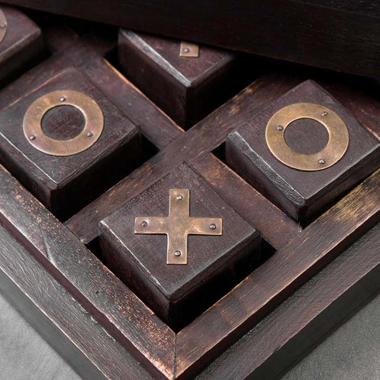 Настольная игра Крестики-нолики в шкатулке Wooden OXO Game