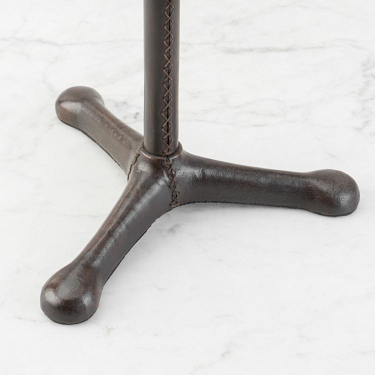 Телескоп с кожаной отделкой на штативе Leather Telescope On Tripod Stand