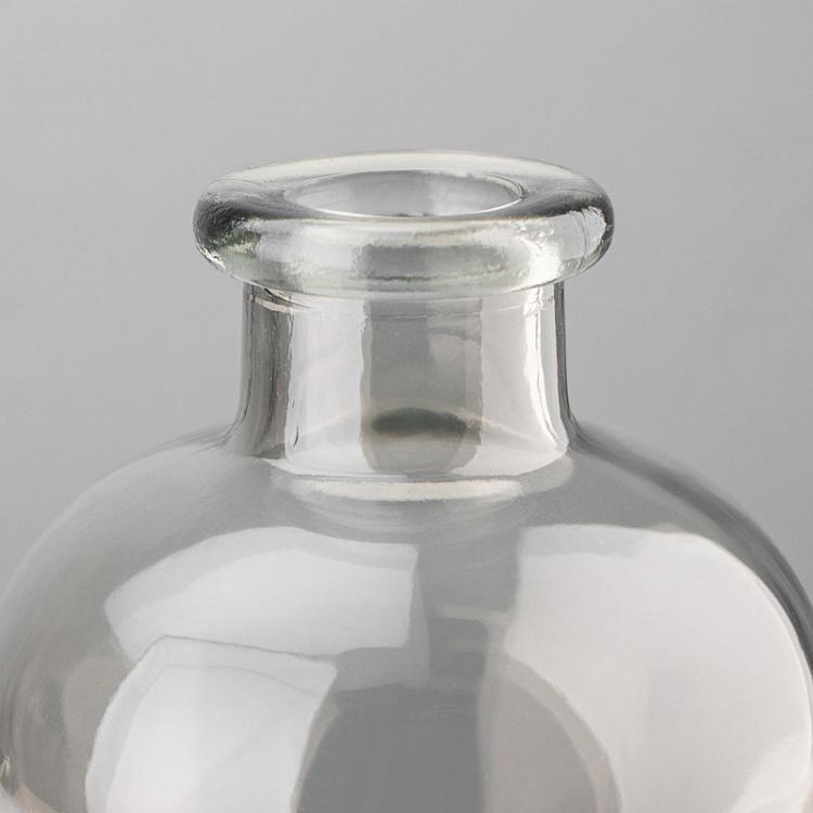 Ваза-бутыль из серого под изморозь стекла, L Grey-frosted Glass Bottle Vase Large