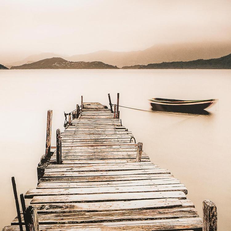 Принт на стекле Пристань Jetty Glass Art