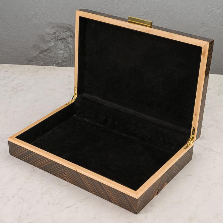 Подарочная коробка из дерева дисконт2 Giftbox Herringbone discount2