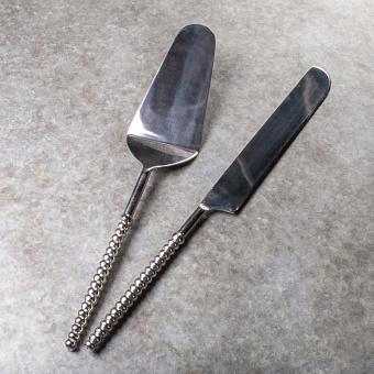 Cheese Knive And Pie Server With Stripes