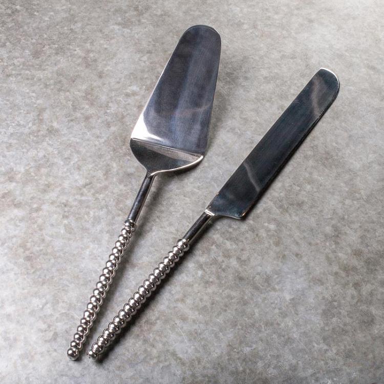 Нож и лопатка для торта Cheese Knive And Pie Server With Stripes