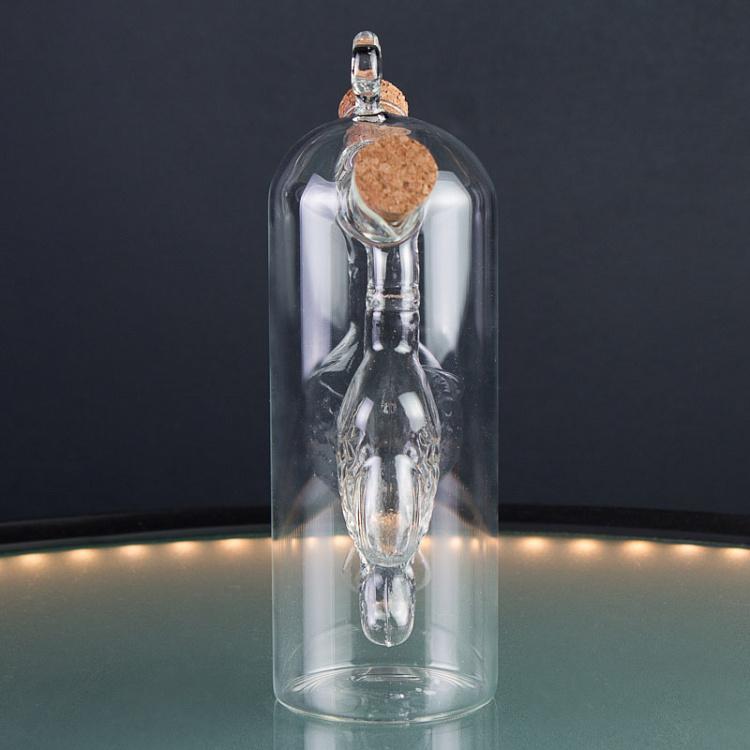 Стеклянная бутылка с рыбкой для масла и уксуса Oil And Vinegar With Fish In Glass