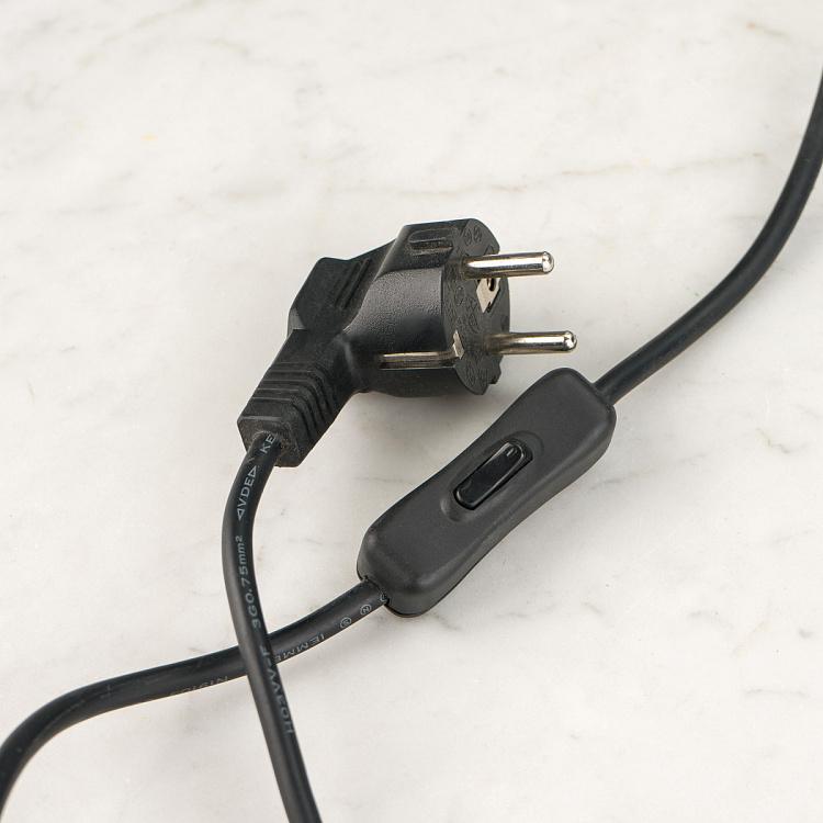 Настольная лампа Арлингтон из стекла и никелированной стали Lamp Arlington Crystal