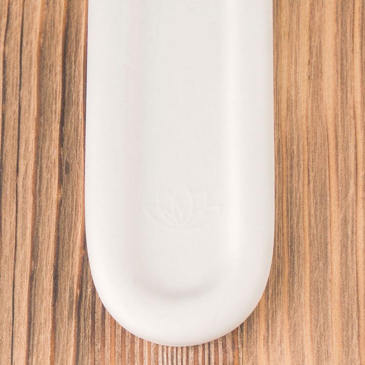 Подставка для благовоний цвета слоновой кости Медитирующий кролик Meditating Rabbit Incense Stand Ivory