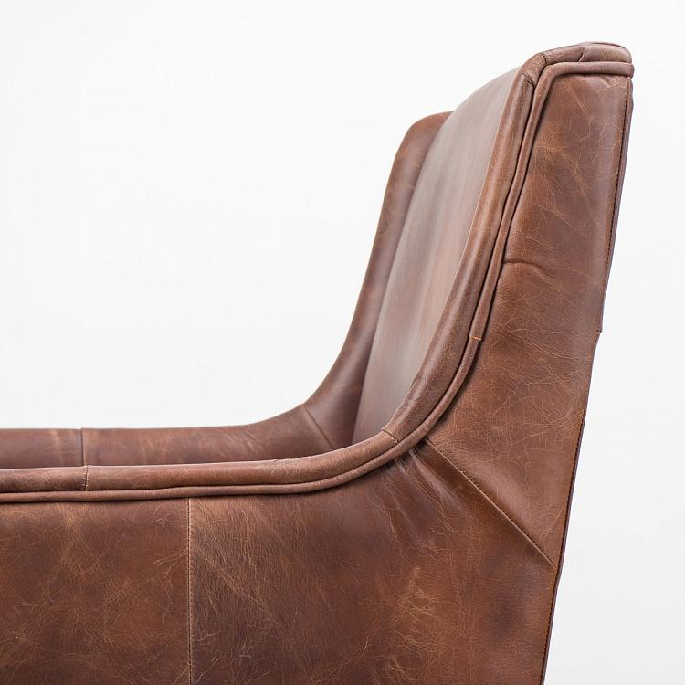 Барный стул с подлокотниками Маргарита, светлые ножки Margarita Barstool With Arms, Oak Brown