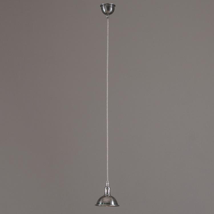 Малый подвесной светильник, никелированная сталь Small Nickel Lamp