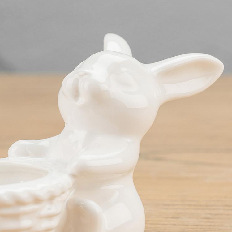 Подставка для яйца Кролик с корзинкой Rabbit With The Basket Egg Holder