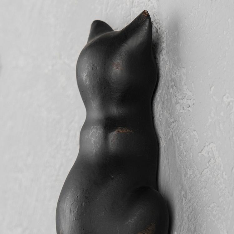 Декоративный крючок Чёрный кот Cat Tail Hook