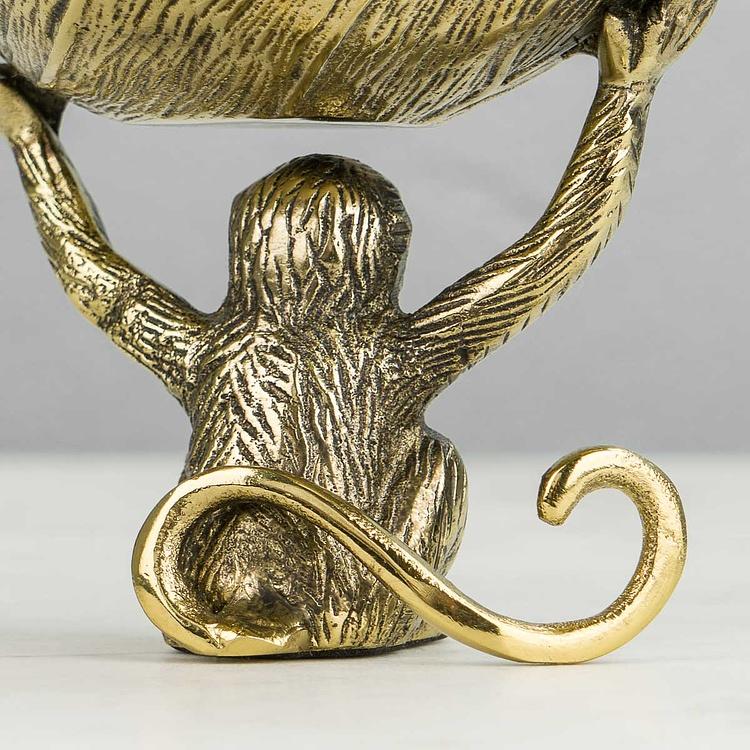 Подставка для мелочей Золотая обезьяна Monkey Tray Brass