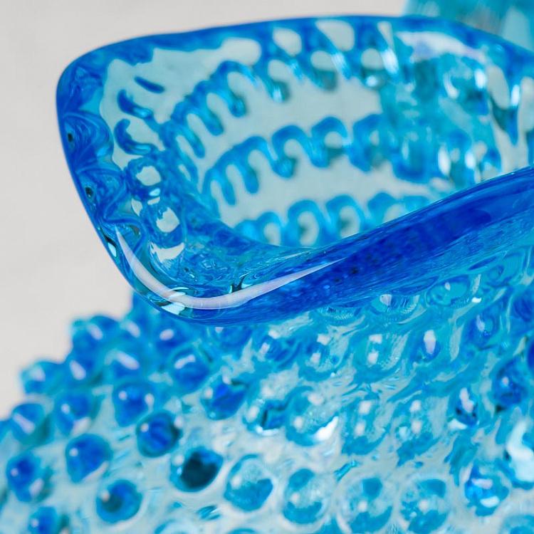 Бирюзовый кувшин Диамант Pitcher Hobnail Turquoise Large