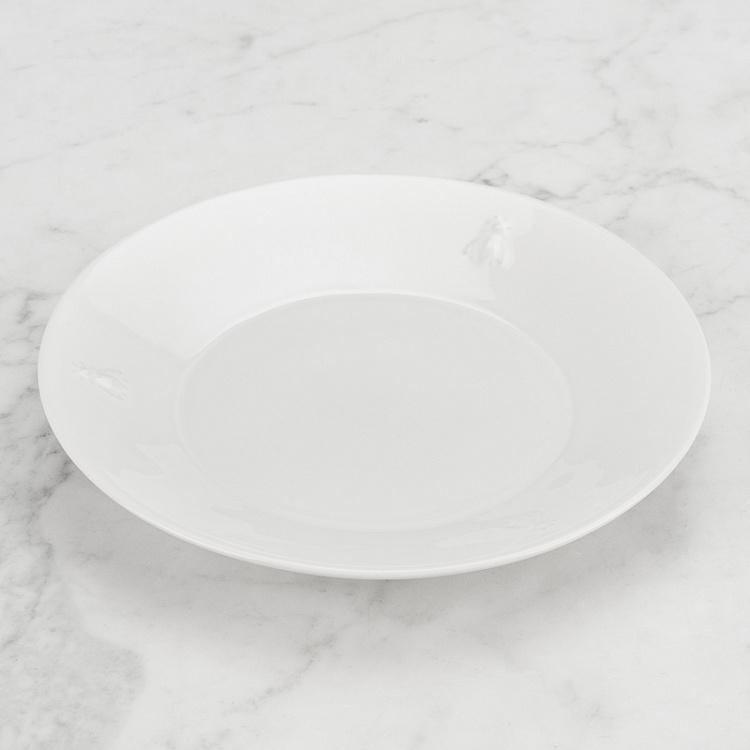 Сервировочная тарелка Пчёлы Abeille Ceramic Ecru Serving Plate