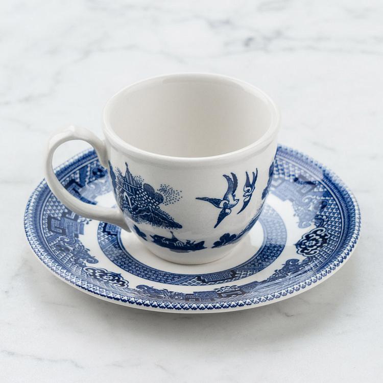 Кофейная пара Голубая ива Blue Willow Coffee Cup And Saucer