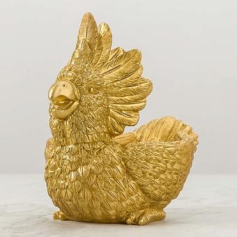 Cockatoo Decorative Bowl Gold