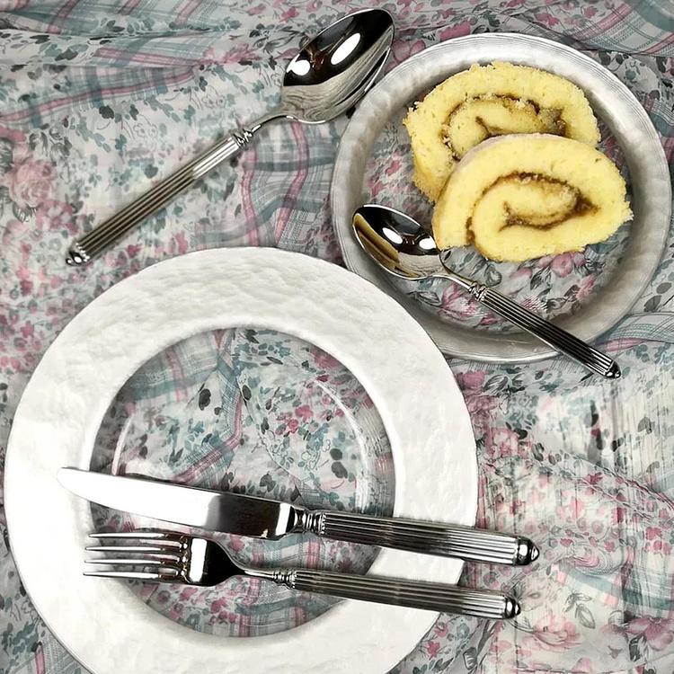 Набор Эллада из 24 столовых приборов на 6 персон по 4 предмета в деревянной коробке Set Of 24 Cutlery Pieces Ellade Wooden Box