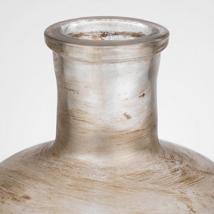 Бутыль с ручной росписью Чёрный дрозд Handpainted Glass Bottle Beer Blackbird