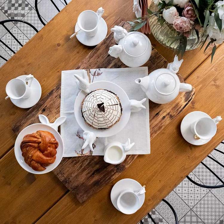 Сервировочная подставка-тортовница Кролик, M Decorative Plate Rabbit Medium