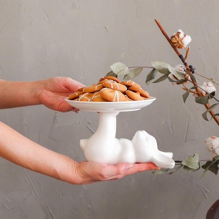 Сервировочная подставка Кролик, S Decorative Plate Rabbit Small