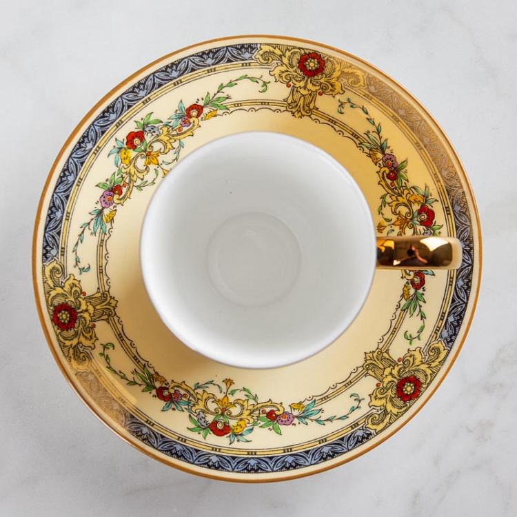 Кофейная пара Reflect Wedgwood золото Reflect Minton 1 Gold