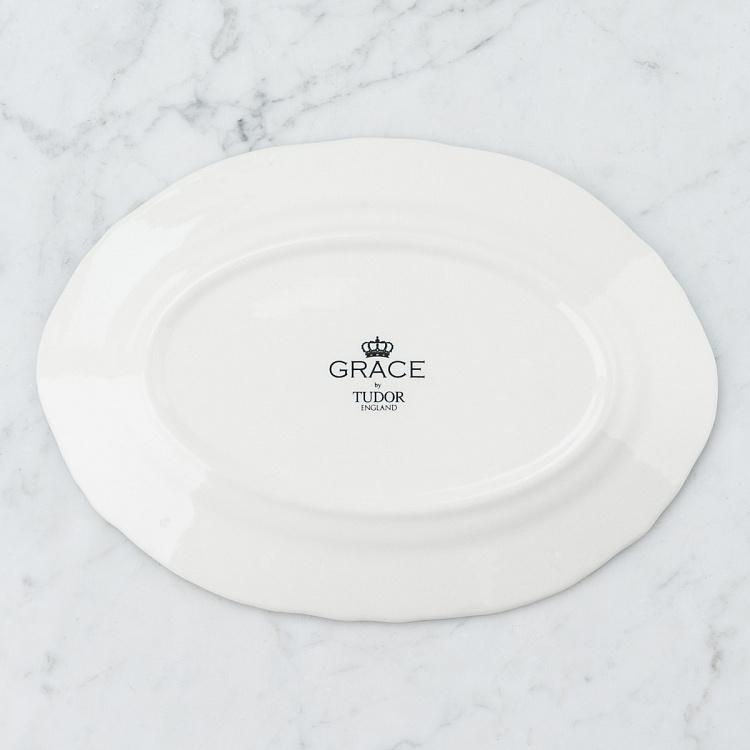 Овальное сервировочное блюдо Голубая ива, M Blue Willow Oval Serving Plate Medium