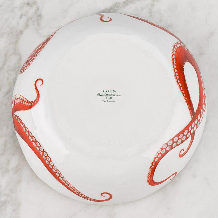 Салатница Средиземноморская диета Осьминог Dieta Mediterranea Polipo Bowl