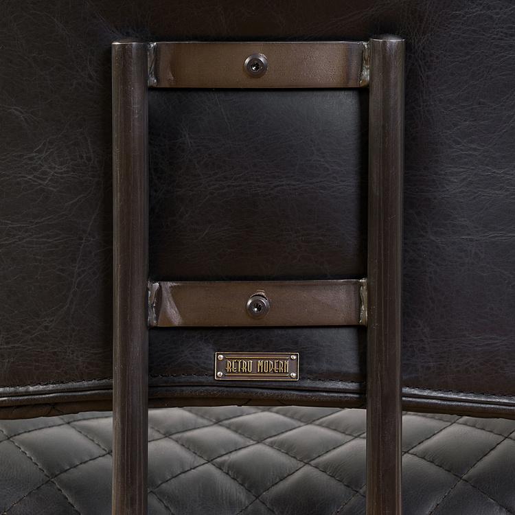 Рабочее кресло Милан, чёрные подлокотники Ufficio Milano Armchair, Black Wood D