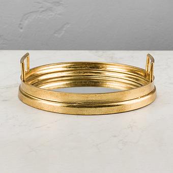 Tray Mirror Antique Gold 1