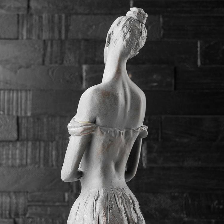 Светло-серая статуэтка Танцовщица Figure Dancer Antique Grey