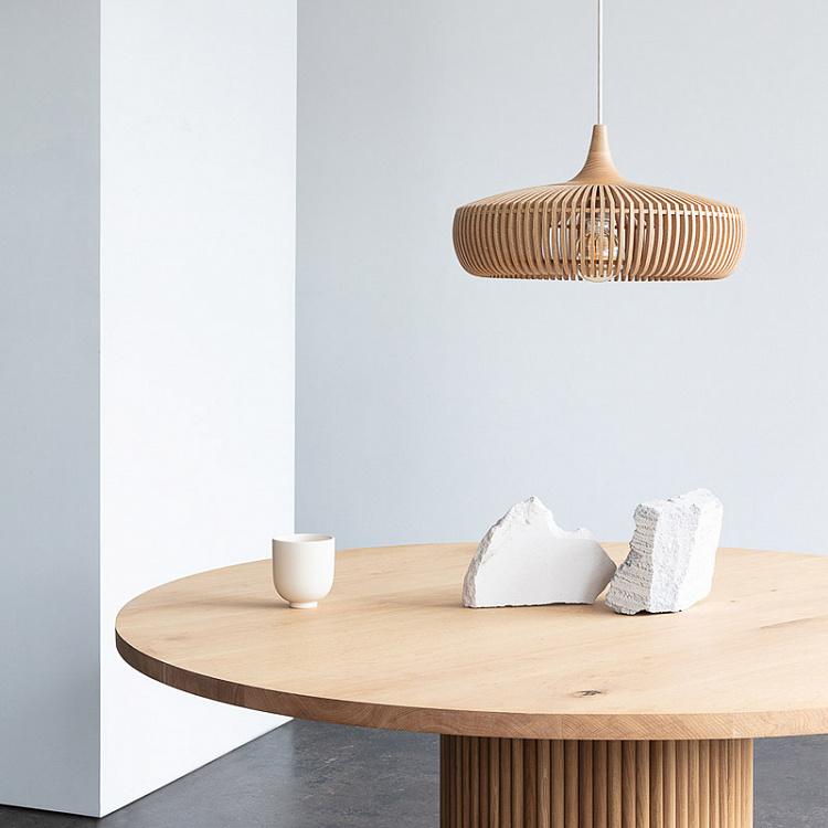 Подвесной светильник Клейва Дайн Вуд на белом проводе Clava Dine Wood With White Cord