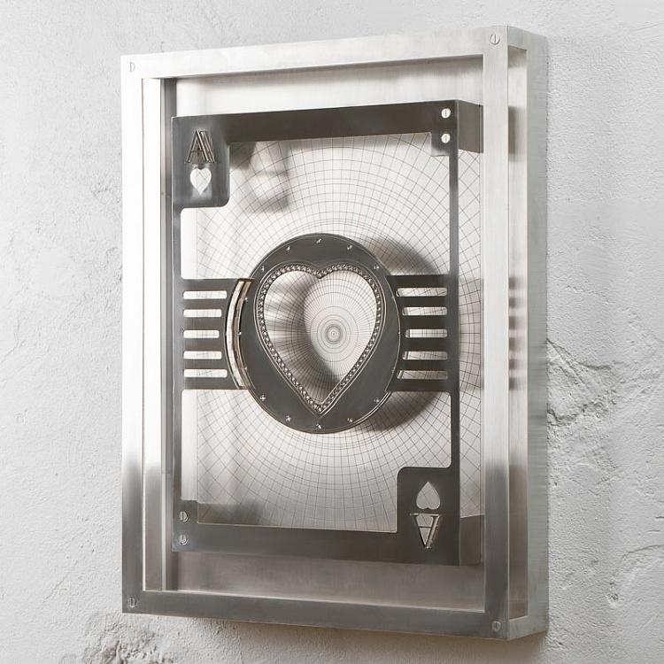 Арт-объект с подсветкой Туз Червей Hustle Ace Of Hearts