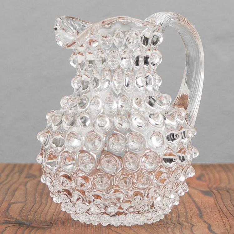 Прозрачный кувшин Диамант, S Pitcher Hobnail Clear Small