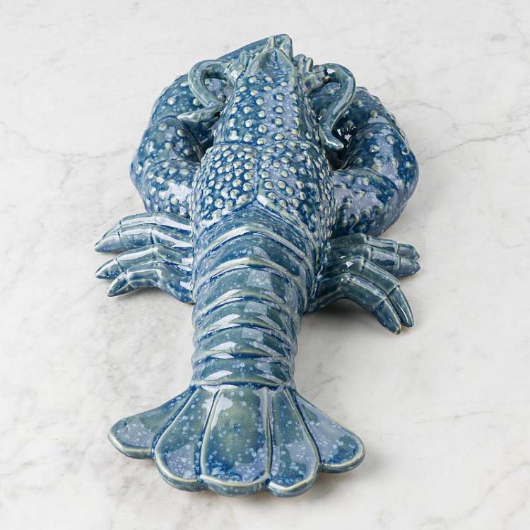 Синяя керамическая фигурка Лобстер Blue Ceramic Lobster
