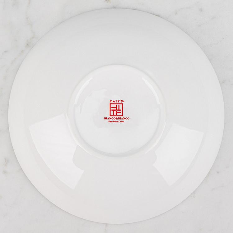 Суповая тарелка Белое на Белом Bianco And Bianco Soup Plate