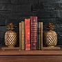 Набор из 2-х держателей для книг Bookend Golden Pineapples