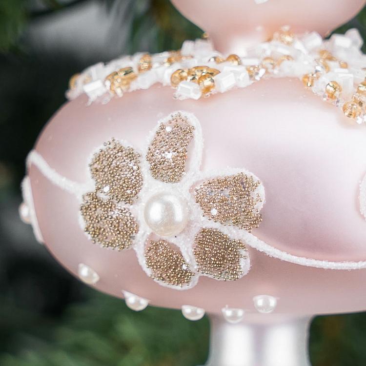 Ёлочная игрушка Розово-мятный кулон Pendant Pink Mint 13 cm