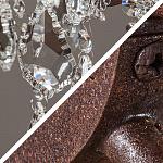 хрусталь и металл Clear Crystal and Antique Rust